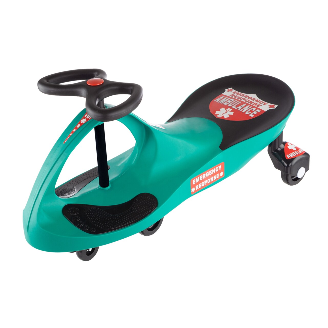 Ambulance Wiggle Car Toy Green 30In Indoor Outdoor Push Ride On Ages 3 Plus